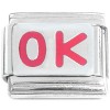 R3054 Ok Red Okay Italian Charm