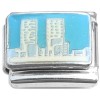 R807 Twin Towers New York Italian Charm