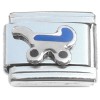 R825blue Blue Baby Stroller Pram Italian Charm