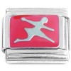 R829 Dancing Girl Red Italian Charm