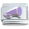 R832purple Megaphone Cheer Purple Italian Charm