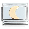 T152 Moon in the Sky Goldtone Italian Charm