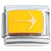 T311 Pick Axe or Anchor Yellow Italian Charm