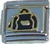 T3124black Handbag Purse Bag in Black Italian Charm