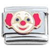 T3126 Clown Face Red Nose Italian Charm