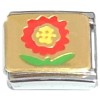 T3151 Flower Red Yellow Italian Charm