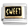 T3175black Sweet on Black Italian Charm