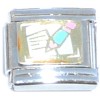 T3177 Writing Letter Note Italian Charm