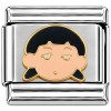 T3284 Tired Face Italian Charm /
