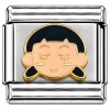 T3290 Sleeping Face Italian Charm /