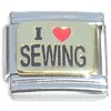 T3639 I Love Sewing Red Heart Italian Charm