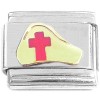T379 Nurse Hat Cross Gold Italian Charm