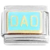 T395lightblue Dad Light Blue Italian Charm