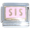 T400pink Sis Pink Background Italian Charm
