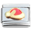T421 Red Christmas Santa Elf Hat Italian Charm