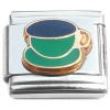 T445green Coffee Tea Cup Green Italian Charm