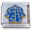 Beach Shirt in Blue (with gold)