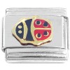 T494 Red Ladybug Spots Italian Charm