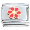 T503red Cute Little Red Flower Italian Charm