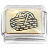 T537 Woven Basket Design Italian Charm