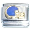 T671blue Football Helmet Blue Color Italian Charm