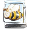 13mmCT1067 Smiling Bee 13mm Italian Charm