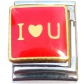 13mmT327 I Love You 13mm Italian Charm