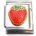 13mmT338 Strawberry 13mm Italian Charm