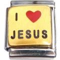 13mmT413 I Love Jesus 13mm Italian Charm