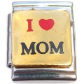 13mmT633 I Love Mom 13mm Italian Charm