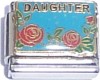 CT9060 Daughter with Flowers Italian Charm