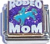 CT9097 Rodeo Mom on Purple Italian Charm