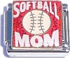 CT9103 Softball Mom Italian Charm