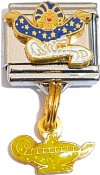 CT9206 Genie with Yellow Lamp Italian Charm