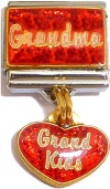 CT9220 Grandma Grandkids Dangle Italian Charm