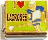 CT9221 I Love Lacrosse Italian Charm