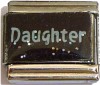 Daughter with Glitter Charm