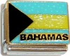 CT9312 Bahamas Flag with Glitter Italian Charm