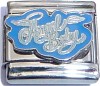 CT6109 Angel Baby on Blue Italian Charm