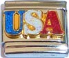 CT6177 USA Red White Blue Italian Charm