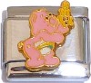 CT6191 Cheer Bear Pink Italian Charm