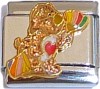 CT6195 Care Bear Brown Glitter Italian Charm