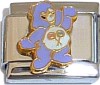 CT6198 Share Bear Purple Italian Charm