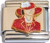 CT6201 Red Hat Lady Italian Charm