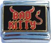 CT6209 Bad Kitty on Black Italian Charm