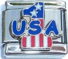 CT6219 USA Number 1 Italian Charm