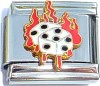 CT6245 Dice on Fire Italian Charm