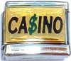 CT6248 CASINO on Gold Italian Charm