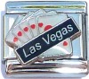 CT6255 Las Vegas Cards Italian Charm