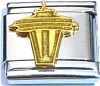 CT6272 Space Needle in Gold Italian Charm